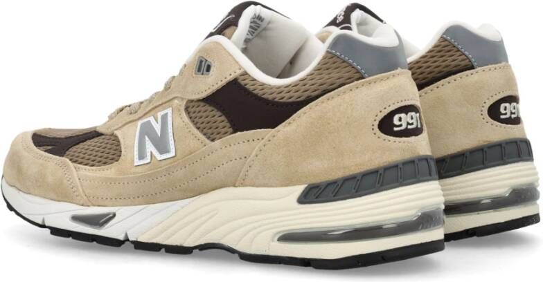 New Balance Stijlvolle 991 Sneakers voor Mannen Beige Heren