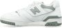 New Balance 550 Leren Sneakers met Perforaties White Dames - Thumbnail 4
