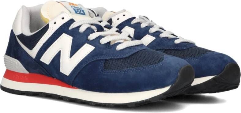 New Balance Stijlvolle Lage Sneakers in Donkerblauw Blue Heren