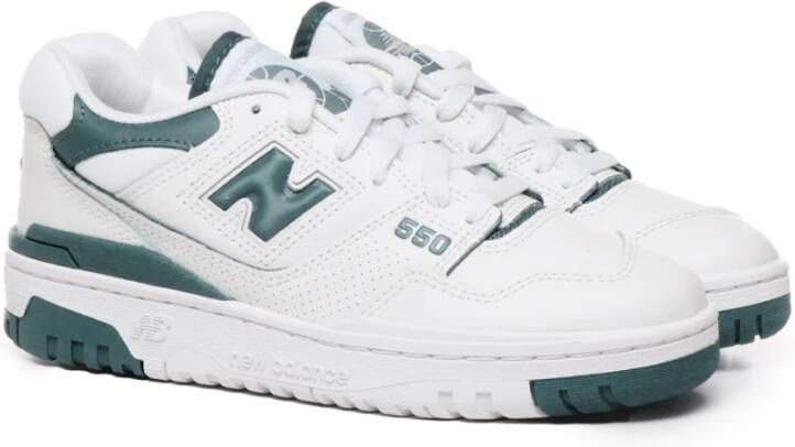 New Balance Eco-Lederen Sneakers Wit Groen White Dames