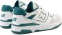 New Balance Vintage Teal Basketbal-geïnspireerde Leren Sneakers White Heren - Thumbnail 11