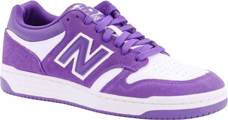 New Balance Suède en leren vetersneakers Paars Heren