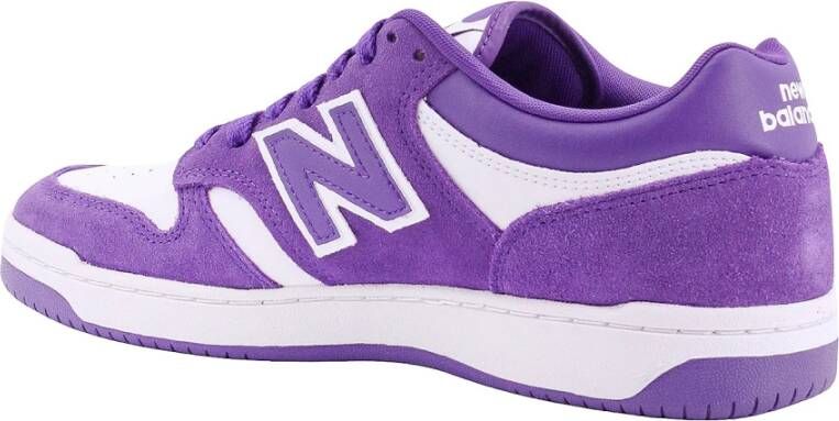 New Balance Suède en leren vetersneakers Paars Heren
