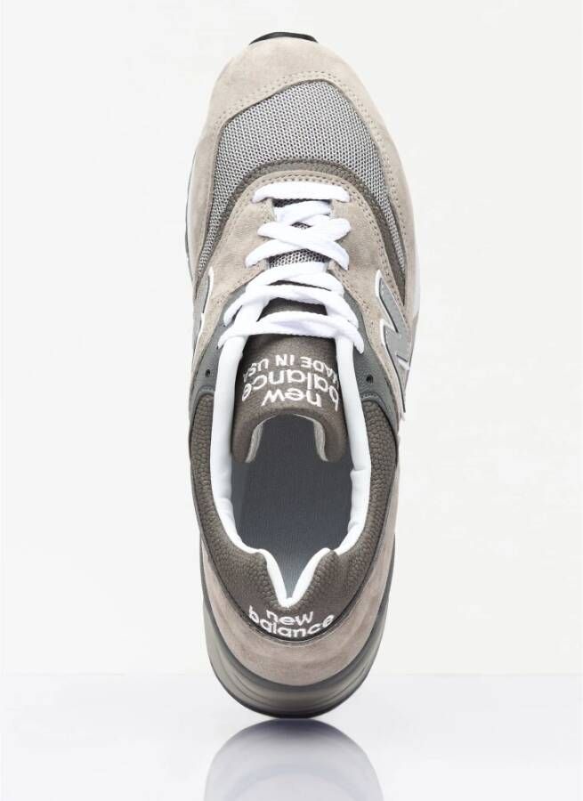 New Balance Suede en Mesh Sneakers Beige Heren