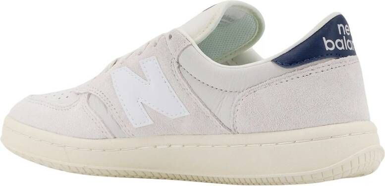 New Balance Suede Leren Sneakers Veters Monogram Beige Heren