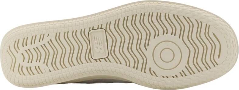 New Balance Suede Leren Sneakers Veters Monogram Beige Heren