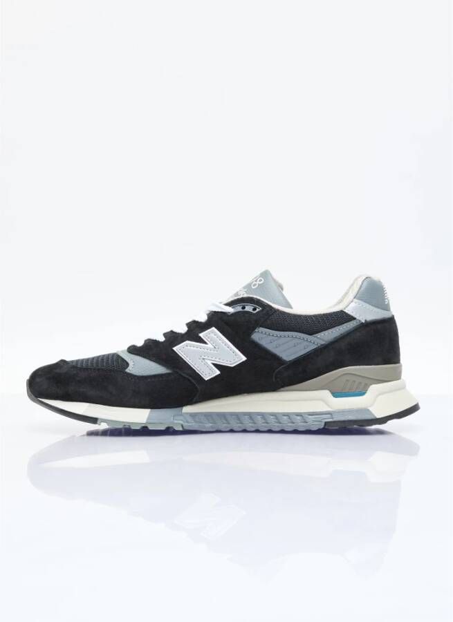 New Balance Suede Mesh Panel Sneakers Black Heren