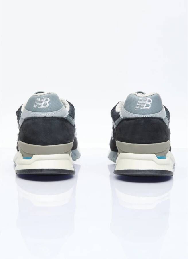 New Balance Suede Mesh Panel Sneakers Black Heren