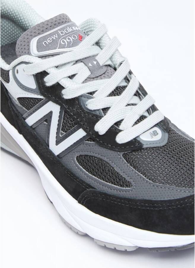 New Balance Suede Mesh Panel Sneakers Black Heren