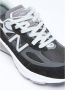 New Balance Zwarte Sneakers Suède Rubberen Zool Canvas Black - Thumbnail 8