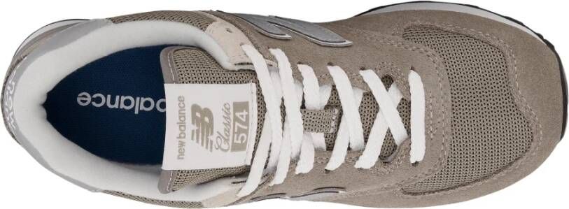 New Balance Suede Mesh Sneakers Beige Dames
