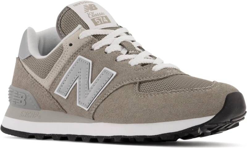 New Balance Suede Mesh Sneakers Beige Dames