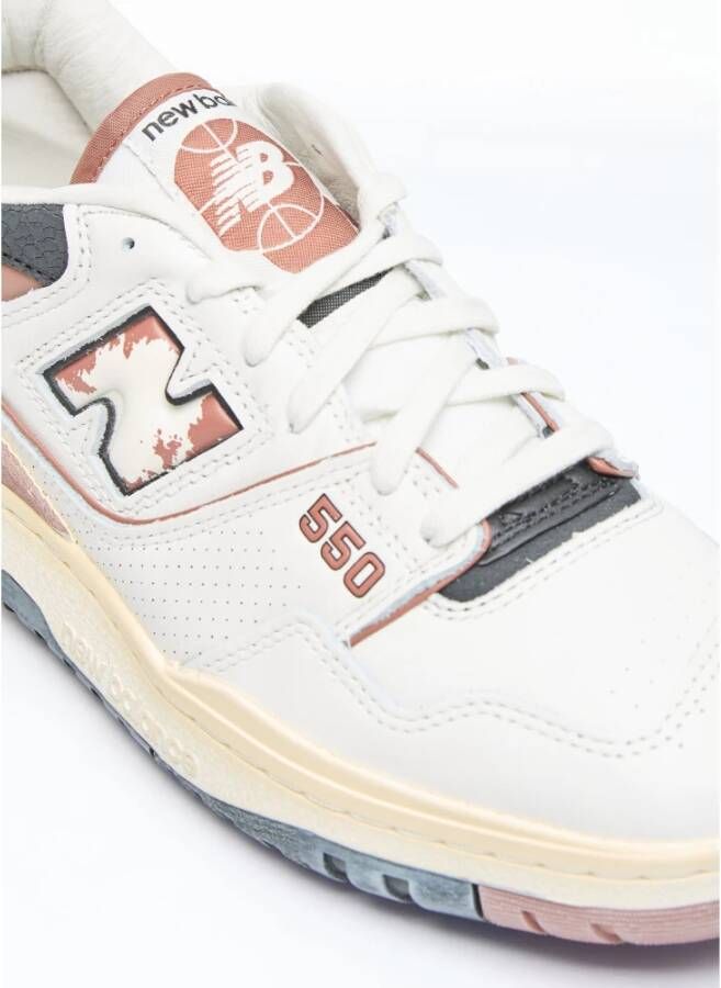 New Balance Verontruste Leren Sneakers Multicolor Heren