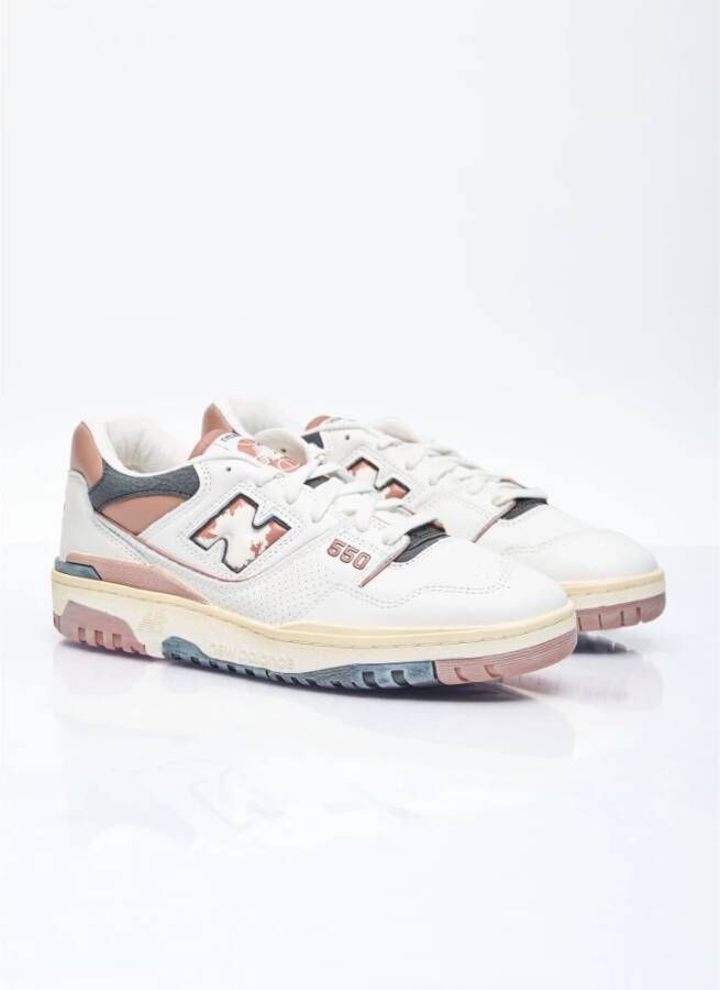 New Balance Verontruste Leren Sneakers Multicolor Heren