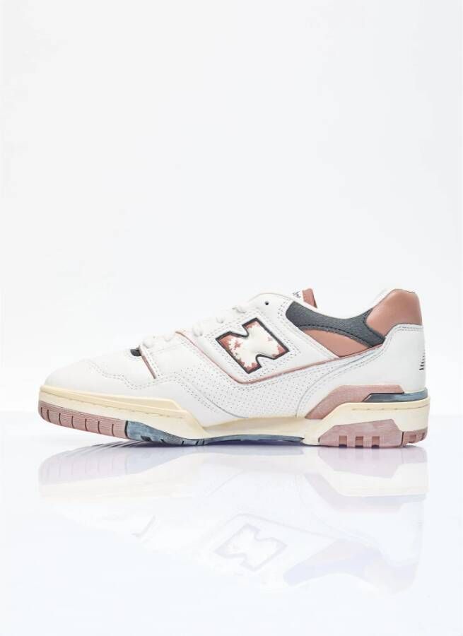 New Balance Verontruste Leren Sneakers Multicolor Heren