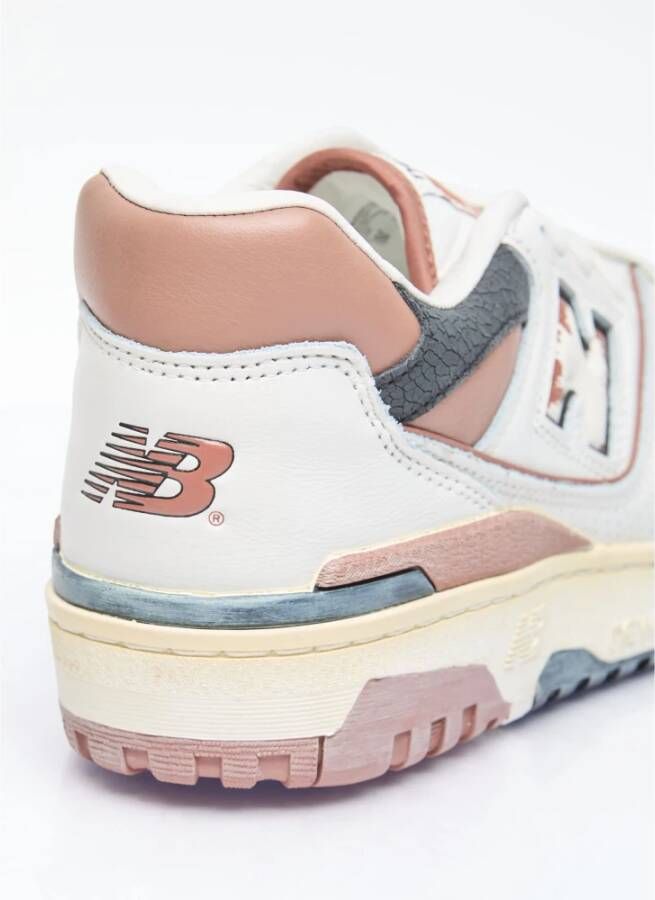 New Balance Verontruste Leren Sneakers Multicolor Heren