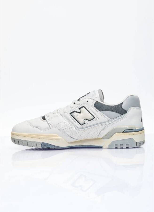 New Balance Verweerde Leren Sneakers Gray Heren