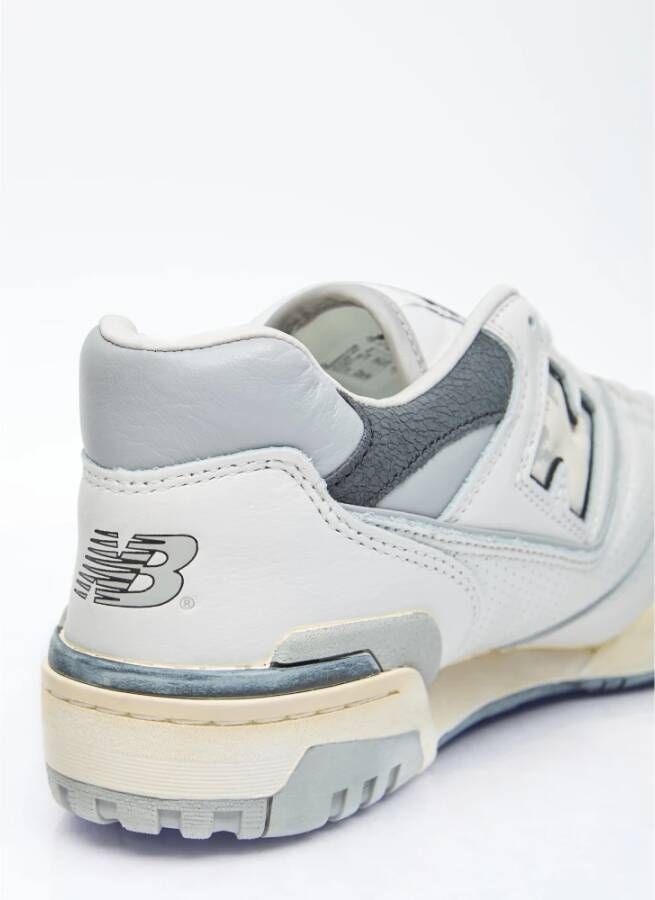New Balance Verweerde Leren Sneakers Gray Heren