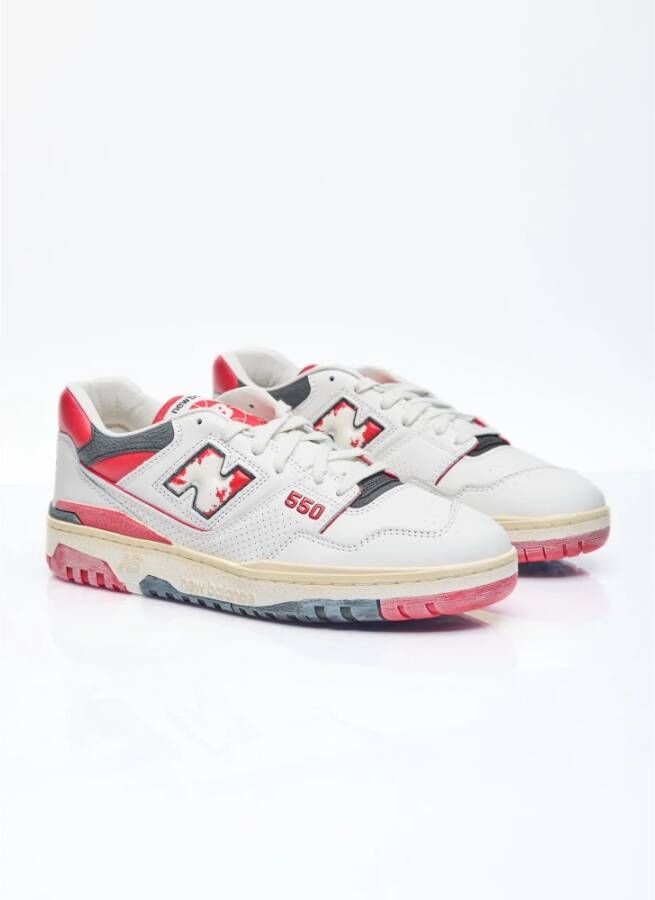 New Balance Verweerde Leren Sneakers Multicolor Heren