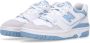 New Balance 550 Witte Universiteitsblauwe Sneakers White - Thumbnail 11