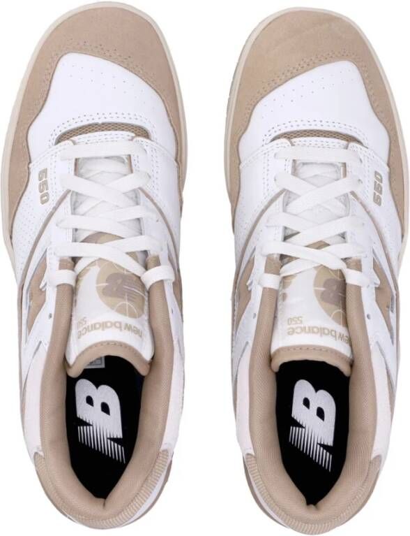 New Balance Wit Karamel Lage Sneaker 550 Streetwear Multicolor Heren