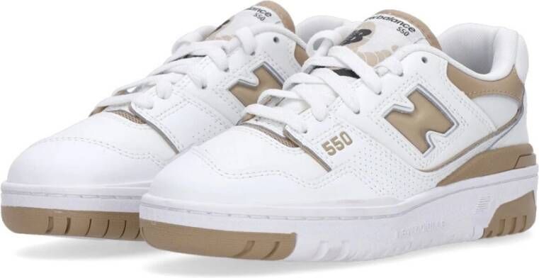 New Balance Wit Karamel Lage Vetersneaker White Dames