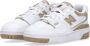 New Balance Beige Sneakers van Kalfsleer voor Vrouwen White Dames - Thumbnail 4