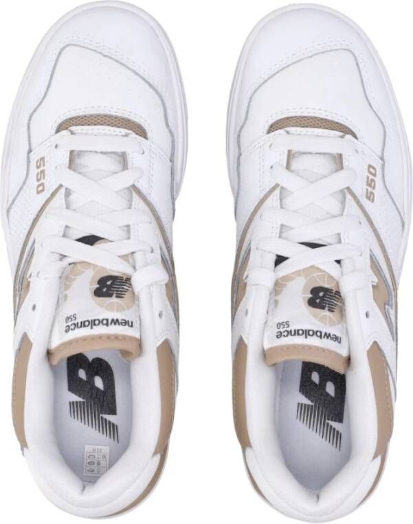 New Balance Wit Karamel Lage Vetersneaker White Dames