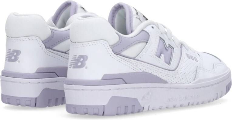 New Balance Wit Lavendel Lage Sneaker 550 Streetwear Multicolor Dames