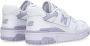 New Balance Wit Lavendel Lage Sneaker 550 Streetwear Multicolor Dames - Thumbnail 4