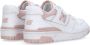 New Balance Wit Roze Lage Sneaker 550 Streetwear Multicolor Dames - Thumbnail 4