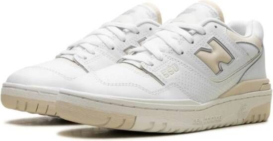 New Balance Witte 550 Sneakers met Mesh Panelen