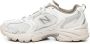 New Balance Witte Beige Sneakers Veters Rubberen Zool White Dames - Thumbnail 16