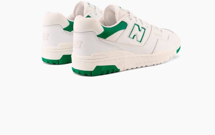 New Balance Witte en Groene 550 Sneakers White Heren