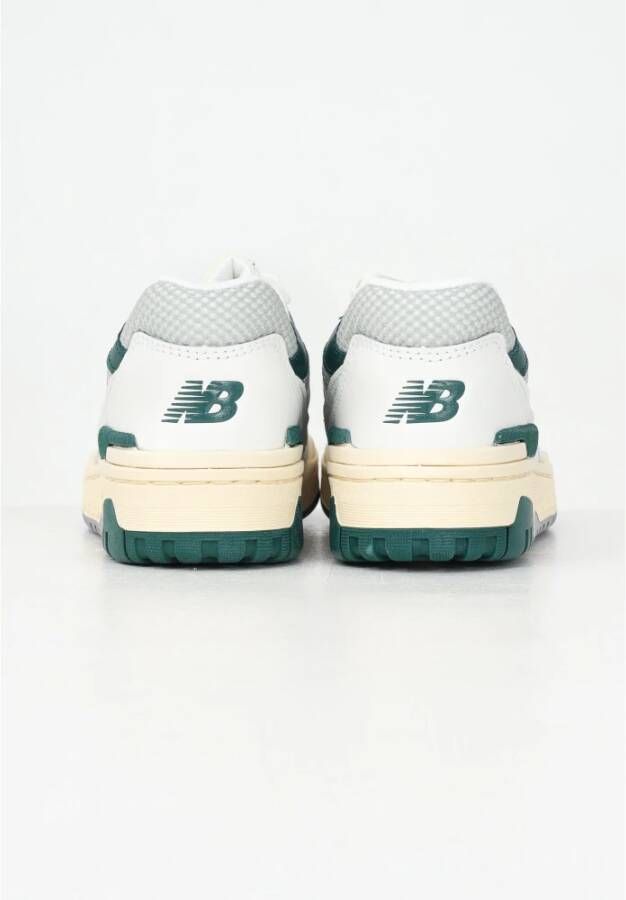 New Balance Witte en groene damessneakers 550 Green Dames