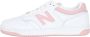 New Balance Witte Roze Basketbal Stijl Sneakers White Dames - Thumbnail 18