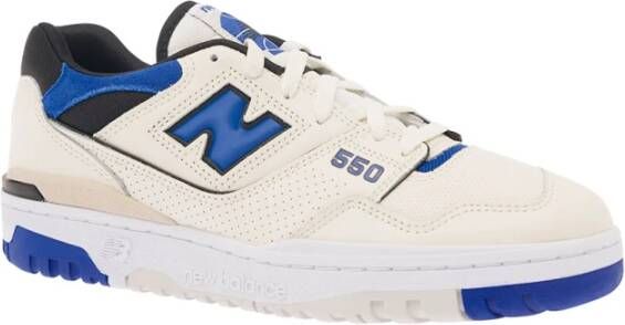 New Balance Witte lage sneakers met blauw logo Wit Heren