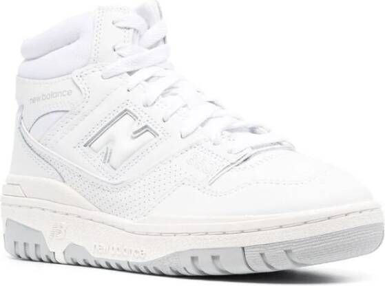 New Balance Witte Leren High-Top Sneakers Multicolor Heren