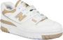 New Balance Witte Leren Logo Sneakers White Dames - Thumbnail 2