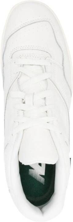 New Balance Witte Leren Sneaker Pebble Textuur White Heren