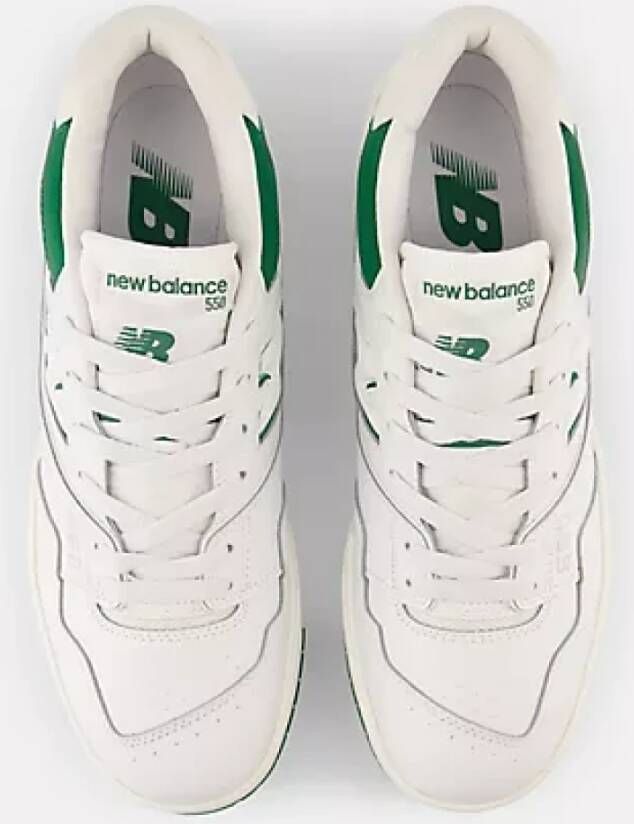 New Balance Witte Leren Sneakers Bb550Swb White Heren