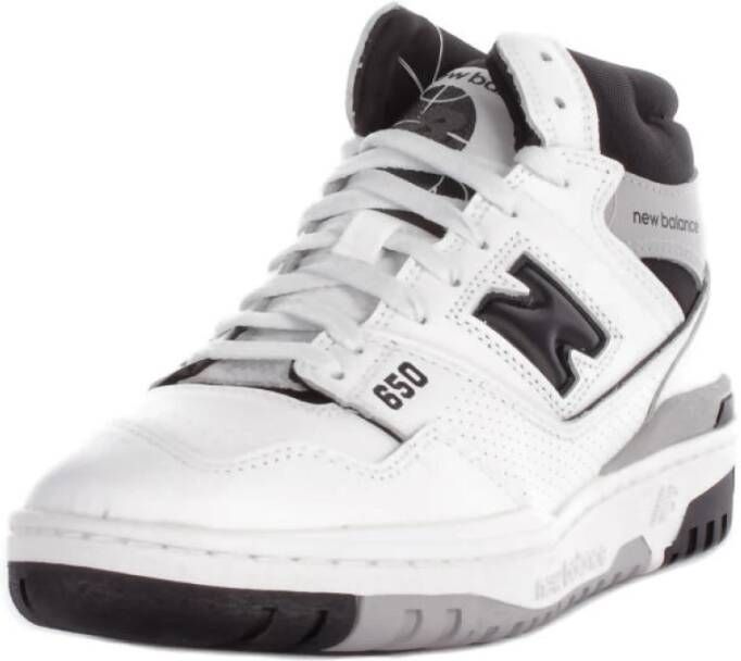 New Balance Witte Leren Sneakers Logo Detail