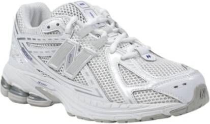 New Balance Witte Leren Sneakers met Rubberen Zool White Dames