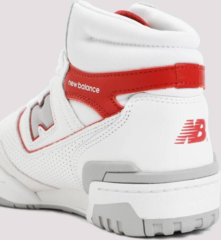 New Balance Witte Leren Sneakers Ronde Neus White Heren
