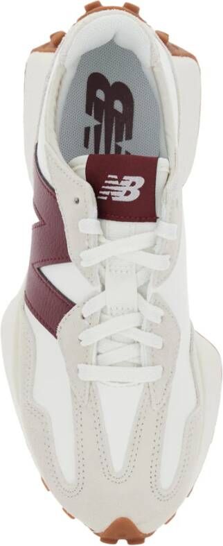 New Balance Witte Logo Detail Lage Sneakers