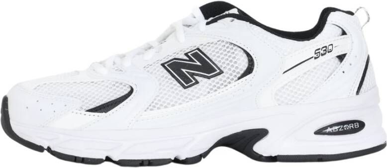 New Balance Comfort Sneakers met Stoffen en Leren Bovenwerk White - Foto 7