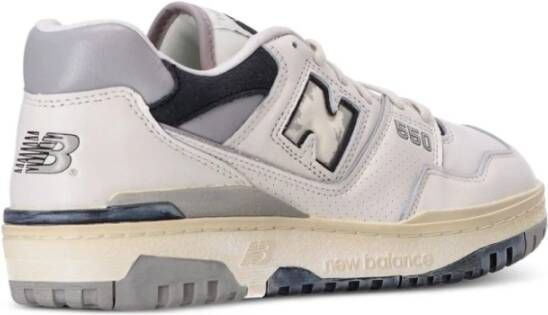 New Balance Witte Sneakers 550 met Contrast Inzetstukken White Heren