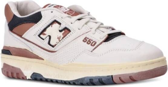 New Balance Witte Sneakers met Contrast Inzetstukken Multicolor Heren