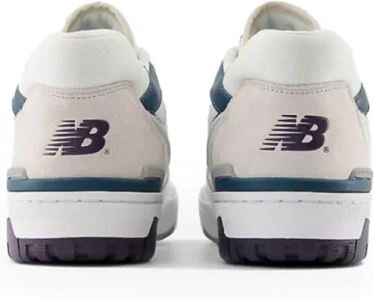 New Balance Witte Sneakers met Groene en Paarse Details White Heren
