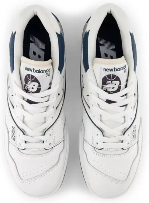 New Balance Witte Sneakers met Groene en Paarse Details White Heren